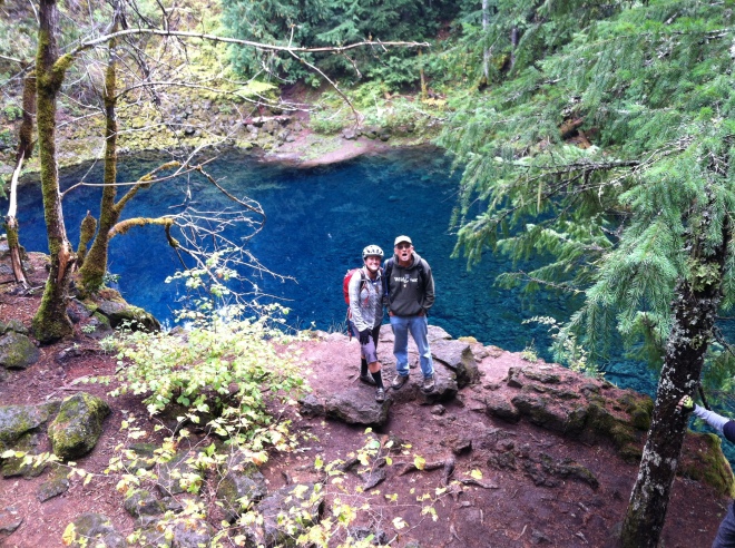 The blue hole along the McKenzie river trail.